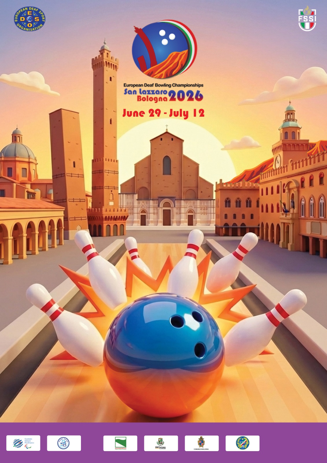 Manifesto Europeo Deaf Bowling Championships 2026