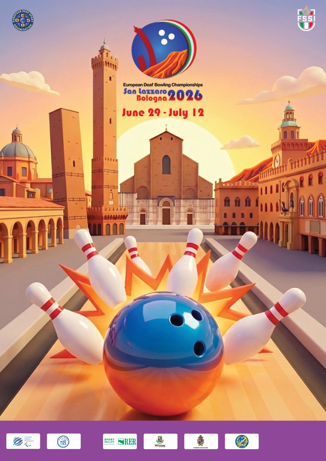 Manifesto Europeo Deaf Bowling Championships 2026